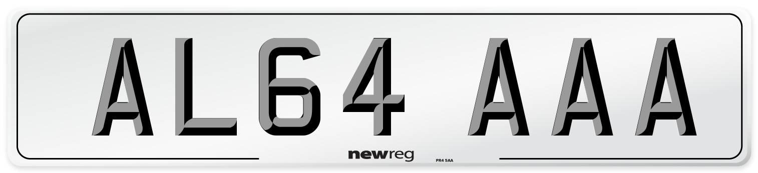 AL64 AAA Number Plate from New Reg